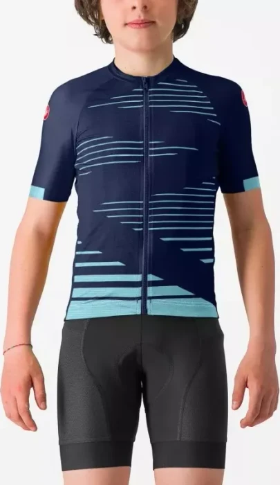 Castelli Aero Trikot kurzarm belgian blue/pool blue (Junior)