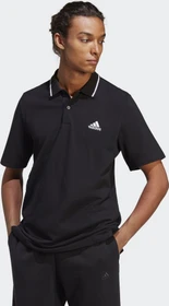 adidas Essentials Piqué Small Logo Poloshirt kurzarm schwarz (Herren)