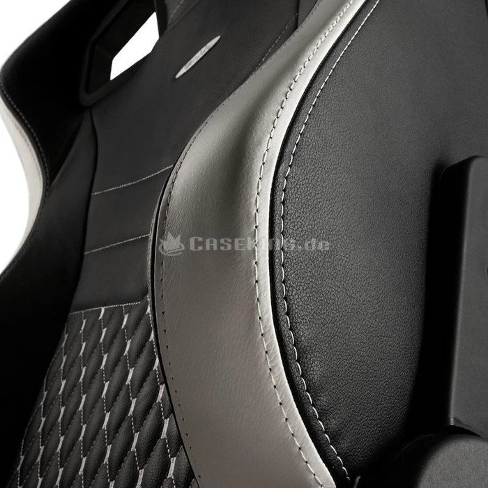 noblechairs Epic Echtleder Gamingstuhl, schwarz/weiß/rot