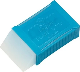 Läufer Plast L-125, Radierer, weiß/transparent