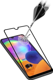 Cellularline Impact Glass Capsule für Samsung Galaxy A31 schwarz