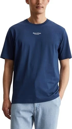 Marc O'Polo Regular Bio-Baumwolle T-Shirt kurzarm iris ink (Herren)