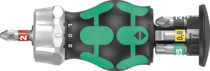 Wera Kraftform Kompakt Stubby Magazin RA 2 Bitset, 6-tlg.