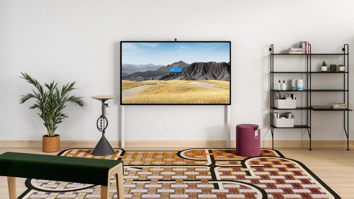Steelcase Roam Floor Supported Wall Mount, bodengestützte Wandhalterung für Surface Hub 2S 85"
