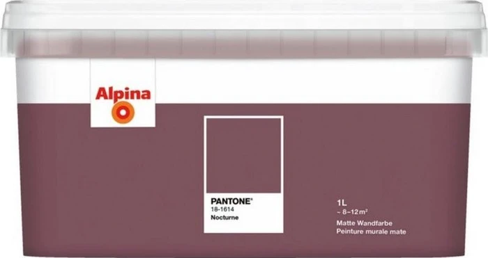 Alpina Farben Pantone Innenfarbe 18-1614 nocturne matt, 1l