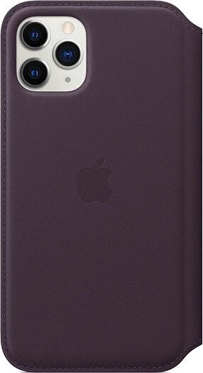 Apple Leder Folio Case für iPhone 11 Pro Aubergine