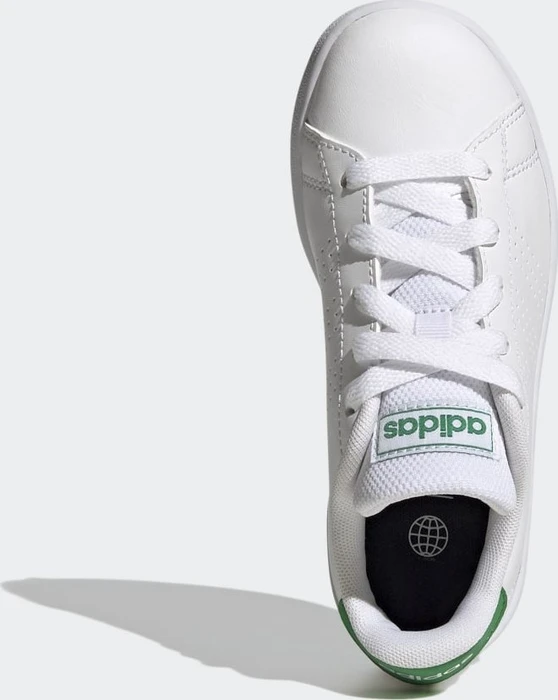 adidas Advantage Lifestyle Court Lace cloud white/green/core black (Junior)