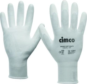 Cimco 14 1263 Skinny Soft White Arbeitshandschuhe 9/L