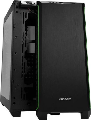 Antec P7 schwarz/grün, Acrylfenster