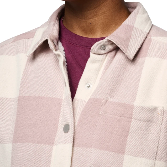 Black Diamond Project Lined Flannel Hemd langarm pale mauve/off white plaid (Damen)