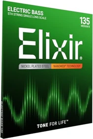 Elixir Electric Bass Nickelwound Nanoweb Medium B