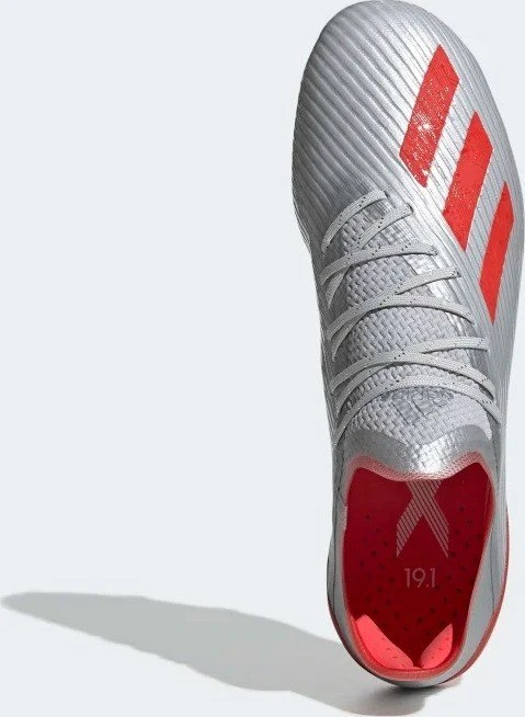 adidas X 19.1 FG silver met./hi-res red/ftwr white (Herren)