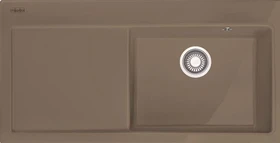 Franke Mythos MTK 611-100 Einbau Becken rechts mit Ablauffernbedienung cashmere