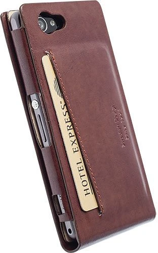 Krusell Kalmar WalletCase für Sony Xperia Z1 Compact braun