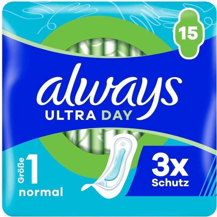 Always Ultra Day mit Flügeln Größe 1, 15 Stück