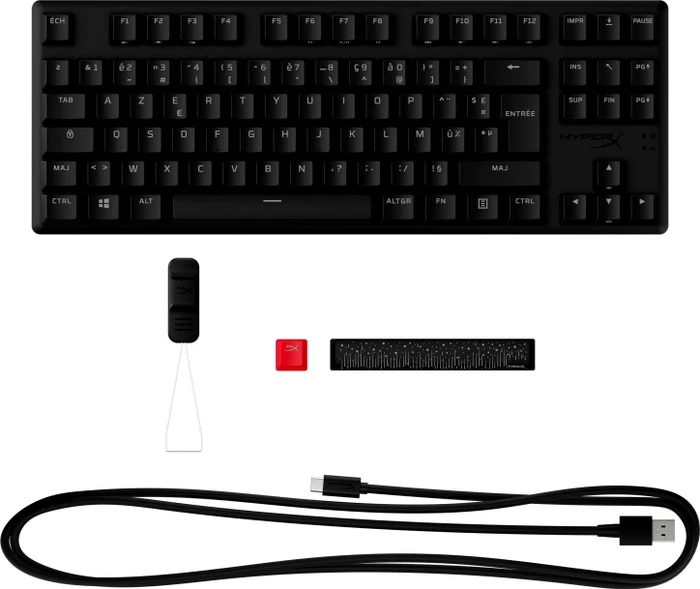 HP HyperX Alloy Origins Core, PBT, LEDs RGB, HyperX RED, USB, FR