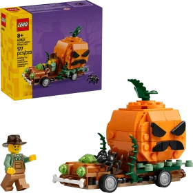 LEGO Halloween - Pickup mit Halloweenkürbis