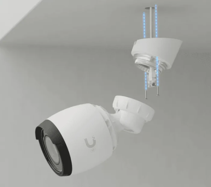 Ubiquiti Bullet Kamera Basishalterung gewinkelt, weiß, Deckenhalterung