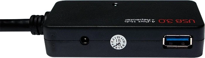 LogiLink USB 3.0 Aktiv-Verlängerung A/A 4-port USB 3.0 Hub, 10m