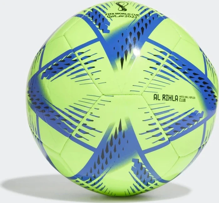 adidas Al Rihla FIFA WM 2022 Club Fußball signal green/pantone/black