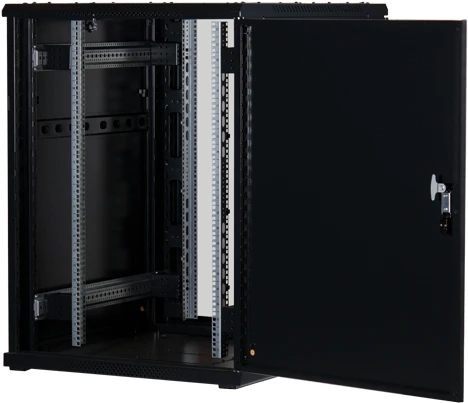 Rockstable 19" Serverschrank 22HE, Sicherheitsglastür, IP2X, schwarz, 1000mm tief