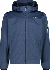 CMP Light Softshell Melange Funktionsjacke blue melange/lime (Herren)