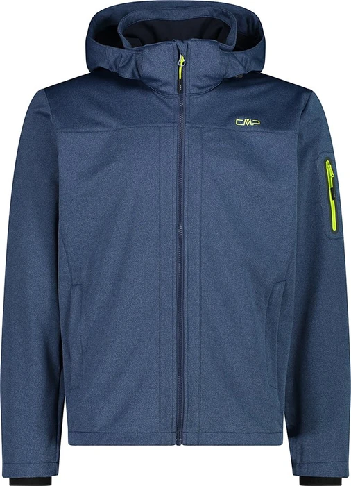 CMP Light Softshell Melange Funktionsjacke blue melange/lime (Herren)
