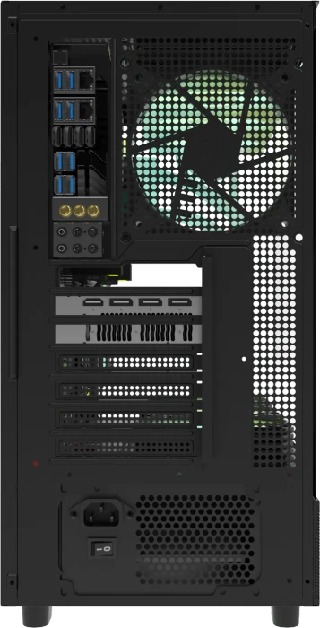 DarkFlash DPX90 Black, Glasfenster