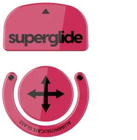 Pulsar Gaming Gears Superglide (Type-S) für Logitech G PRO X SUPERLIGHT, rot