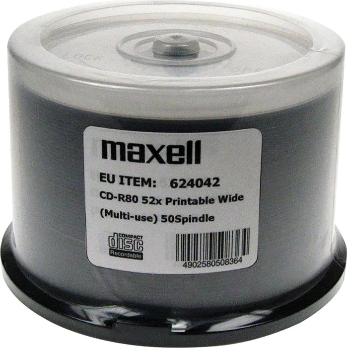Maxell CD-R 80min/700MB, 52x, 50er Pack, printable, Spindel