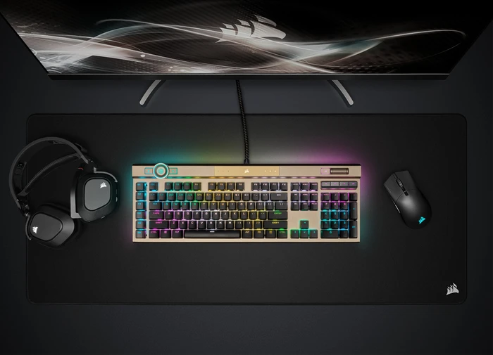 Corsair Gaming K100 RGB Midnight Gold, Corsair OPX, USB, US