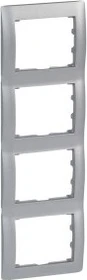 Legrand Pro21 Galea Rahmen 4-fach senkrecht, soft aluminium