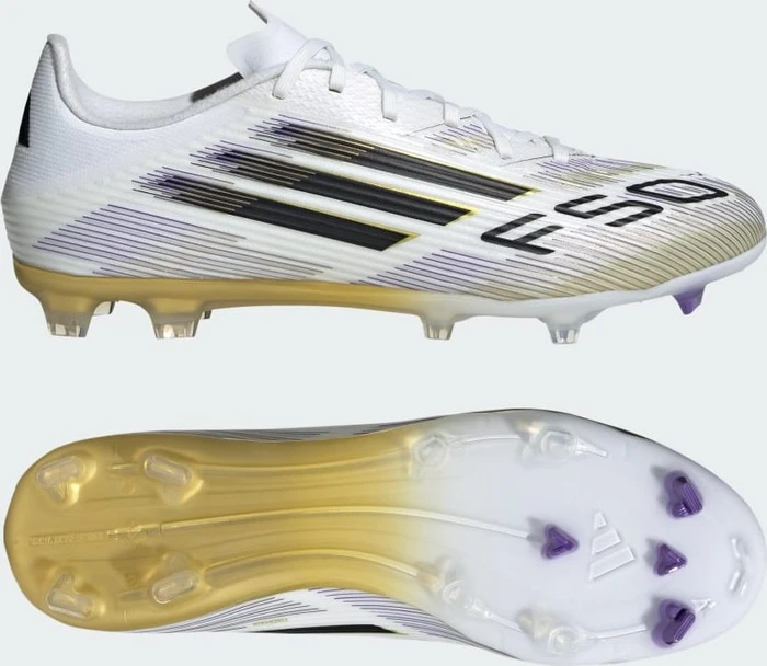 adidas F50 League FG/MG cloud white/core black/gold metallic