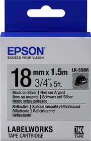 Epson LK-5SBR Beschriftungsband, 18mm, schwarz/weiß