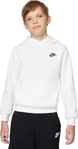 Nike Sportswear Club Fleece Hoodie weiß/schwarz (Junior)