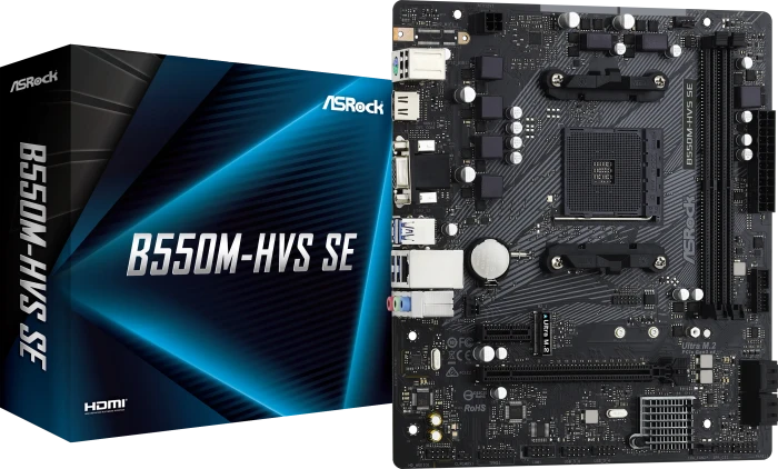 ASRock B550M-HVS SE (AMD AM4)