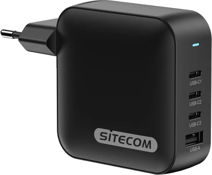 Sitecom 165W GaN Power Delivery Wall Charger schwarz