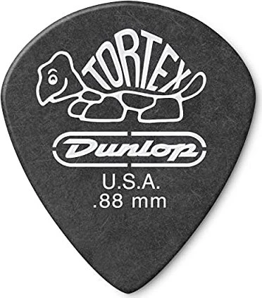 Dunlop Tortex Pitch Black Jazz III Pick, .88mm, 72-Pack