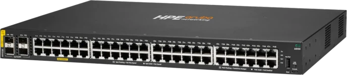 HPE Aruba CX 6000 Series Rackmount Gigabit Managed Switch, 48x RJ-45, 4x SFP, 740W PoE+