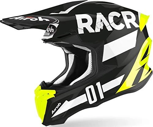 Airoh Twist 2.0 Racr schwarz/weiß/gelb