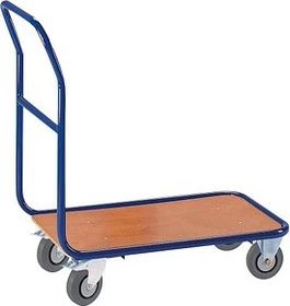 Rollcart Querrohr Transportwagen 80x50cm blau