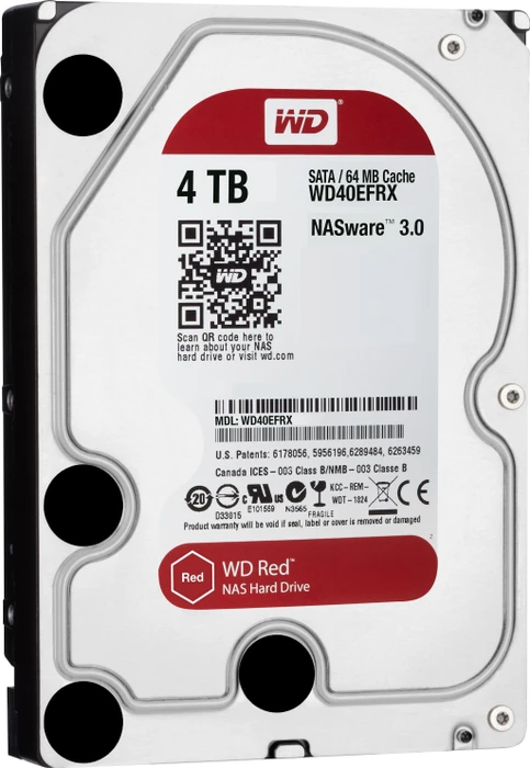 Western Digital WD Red 4TB, 24/7, 512e / 3.5" / SATA 6Gb/s