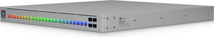 Ubiquiti Enterprise Campus 24S PoE Rackmount 10G Managed Stacking Switch, 24x RJ-45, 4x SFP28, 1050W PoE++