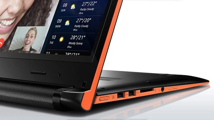 Lenovo IdeaPad Flex 14, orange, Core i3-4010U, 4GB RAM, 500GB HDD, DE