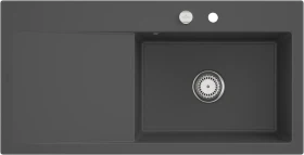 Villeroy & Boch Subway Style 60 Einbau Becken rechts mit Ablauffernbedienung graphite