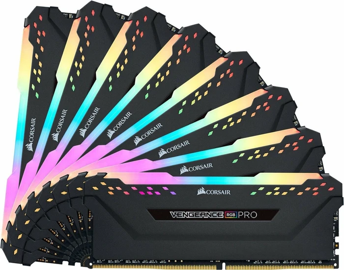 Corsair Vengeance RGB PRO schwarz UDIMM 256GB Kit, DDR4-3200, CL16-20-20-38