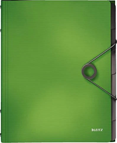 Leitz Solid Ordnungsmappe, 6 Fächer, A4, hellgrün