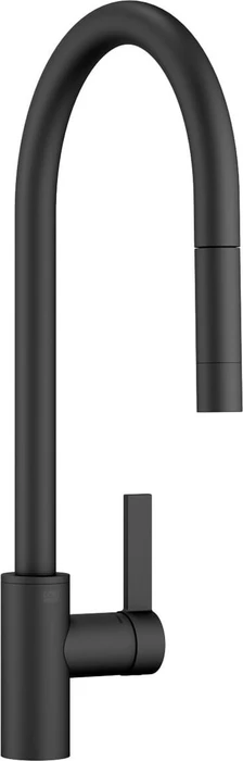 Dornbracht Tara Ultra Einhebelmischer mit Brausefunktion schwarz matt