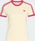 adidas 3-Streifen Slim T-Shirt kurzarm warm vanilla/team victory red (Damen) Vorschaubild