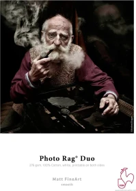Hahnemühle Digital Matt FineArt Photo Rag Duo Fotopapier matt weiß, A4, 276g/m², 25 Blatt